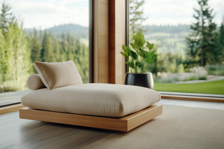 Our therapy room offers a tranquil space for healing Bathed in natural light, it features a cozy couch, creating a safe and serene environment for counseling sessions We prioritize your comfort and well-being, providing a supportive space for your mental health journey AI Generativeの素材