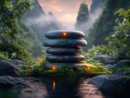 Unwind and find serenity with our innovative wellness gadget Designed for stress relief and relaxation, this device creates a serene environment, promoting ultimate calm and rejuvenation Embrace a peaceful state of mind with our advanced technology, transforming your well-being AI Generativeの素材