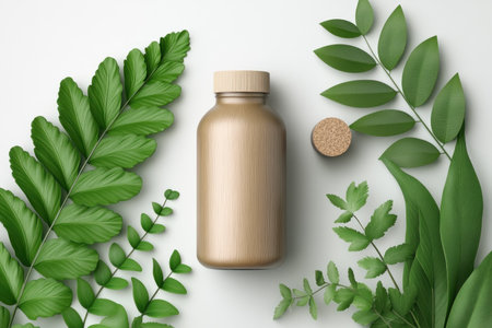 Embrace a zero-waste lifestyle with this reusable glass bottle featuring a cork lid It's the perfect eco-friendly choice for sustainable living, reducing waste and promoting environmental consciousness Enjoy your drinks responsibly while making a positive impact on the planet AI Generativeの素材