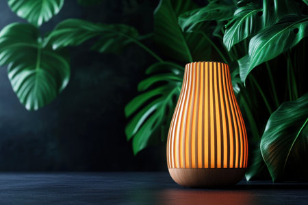 Indulge in a moment of tranquility with this soft-glowing relaxation gadget Its stylish design and soothing ambiance create a serene environment, perfect for stress relief and promoting wellness Whether at home or in the office, this functional device helps you unwind and find inner peace AI Generativeの素材