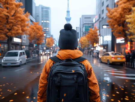 Embark on a captivating solo adventure through Tokyo's bustling streets Discover iconic landmarks, lose yourself in the city's vibrant energy, and immerse yourself in the unique culture From neon-lit Shibuya Crossing to serene shrines, this journey promises unforgettable experiences AI Generativeの素材