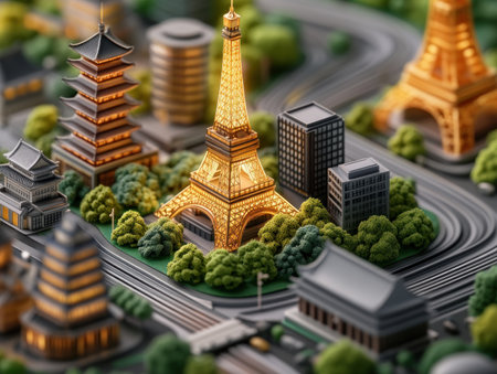 Embark on a captivating journey through iconic landmarks and cultural treasures This sightseeing itinerary offers scheduled tours of famous destinations, providing an intimate and immersive experience Discover hidden gems and uncover the stories behind these remarkable places, creating lasting memories AI Generativeの素材
