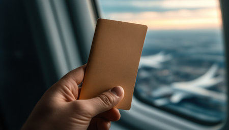 The thrill of adventure courses through the veins of a seasoned traveler Passport and boarding pass clutched tight, they gaze out the airplane window at the shrinking world below Anticipation bubbles, fueled by the promise of new horizons and unforgettable experiences The next chapter awaits, and they are ready to AI Generativeの素材