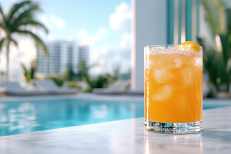 Escape to paradise at this luxurious vacation rental Unwind by the poolside bar, where guests sip cocktails and soak in the tropical breeze Immerse yourself in the serene atmosphere and let your worries melt away Relax and recharge in ultimate comfort AI Generativeの素材