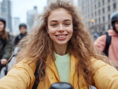 Experience the city like a true local! Rent a scooter or bike and zip through the streets, uncovering hidden gems and enjoying the thrill of the open road Create unforgettable memories with friends as you explore the city's vibrant energy AI Generativeの素材