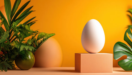 Capture the essence of simplicity with minimalist egg photography A stark contrast of pure white shell and vibrant yolk creates a stunning visual feast This captivating imagery is perfect for culinary branding and design inspiration, evoking freshness and deliciousness AI Generativeの素材