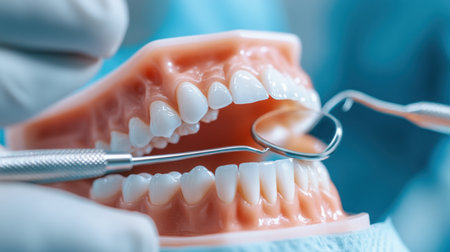 Say goodbye to confusing dental jargon! This innovative software utilizes 3D technology to bring treatment plans to life Dentists can now clearly explain procedures and potential outcomes, empowering patients with a deeper understanding and fostering trust in their care AI Generativeの素材