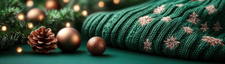 Spread holiday cheer with this cozy, festive Christmas tree ugly sweater! Featuring twinkling lights, colorful ornaments, and a beautifully decorated tree, it's the perfect way to stand out at holiday parties and gatherings Get ready to embrace the spirit of the season in style! AI Generativeの素材