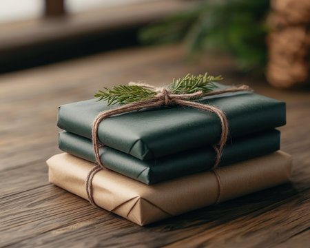 Transform ordinary gift wrapping into extraordinary masterpieces with hand-stamped ribbons! Add a personal touch and artistic flair to your presents with unique and creative ribbon stamps Elevate your gifting experience with this simple yet impactful detail AI Generativeの素材