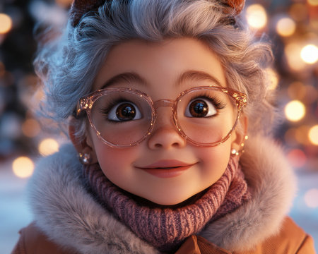 A heartwarming scene of holiday cheer unfolds, capturing the spirit of kindness in small acts Twinkling lights create a backdrop of festive warmth, illuminating a moment of joy and generosity This illustration embodies the spirit of giving, reminding us that even small gestures can make a big difference during the AI Generativeの素材