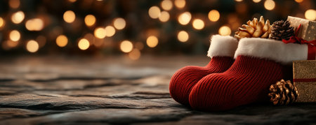 Fill stockings with thoughtful gifts for everyone this Christmas! Discover creative stocking stuffers and unique gift ideas that capture the holiday spirit Spread joy and love with personalized presents designed to make the season extra special for all ages AI Generativeの素材