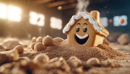 Imagine the aroma of cinnamon and gingerbread filling your kitchen as you create perfect holiday masterpieces This delightful baking experience is infused with the essence of cinnamon, conjuring up seasonal magic and warming your home with the spirit of the holidays Every gingerbread house you craft will be a testament AI Generativeの素材