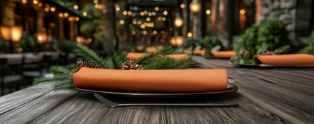 Transform your holiday table into a festive oasis with decorative napkins Discover tips for creating elegant tablescapes and a warm ambiance Explore perfect napkin ideas to elevate your holiday dining experience, from elegant folds to festive embellishments AI Generativeの素材