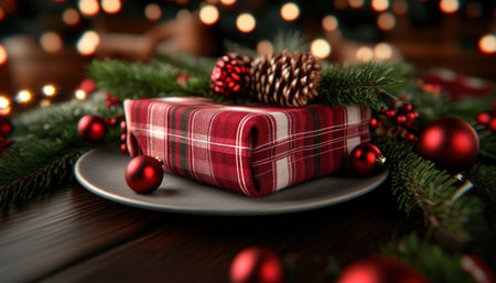 Elevate your holiday table with decorative napkins These stunning accents bring charm and color, creating a festive and memorable tablescape Delightful designs and high-quality materials make them the perfect finishing touch for any holiday gathering AI Generativeの素材