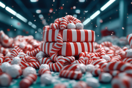 Unwrap the magic of holiday wrapping with candy canes! Explore creative ways to incorporate festive colors and designs using candy canes for a merry and unique gift-wrapping experience Discover tips and ideas for a season of festive wrapping and joyful giving AI Generativeの素材