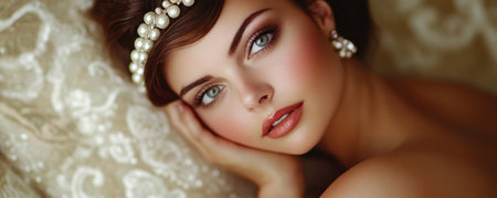 Indulge in a cinematic glamour photoshoot Expert lighting and composition capture breathtaking beauty and elegant styling Exquisite portraits and captivating poses showcase timeless elegance, highlighting your radiant features Experience the artistry of luxurious detail and captivating glamour AI Generativeの素材