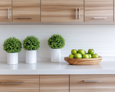 Innovative, modular kitchen cabinets blend sleek, minimalist design with versatile storage Clean patterns and functional artistry maximize space and enhance aesthetics in contemporary homes Concept images showcase harmonious, efficient kitchens where practicality meets sophisticated style Experience a new level of kitchen design AI Generativeの素材