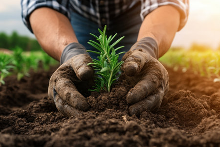 Learn to cultivate thriving rosemary gardens with this comprehensive guide Master planting techniques, from site selection and soil preparation to optimal depth and spacing Discover essential care tips for healthy growth and abundant harvests throughout the seasons, unlocking the secrets to successful herb gardening AI Generativeの素材