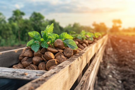 Create a thriving, biodiverse vegetable garden with eco-friendly composting! Discover innovative techniques for sustainable gardening, enriching your soil naturally Learn effective composting methods for abundant harvests and a flourishing ecosystem Boost plant growth and promote healthy soil the eco-friendly way AI Generativeの素材