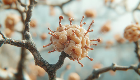 Advanced microscopy reveals dynamic brain neuron activity during cognitive tasks High-resolution imaging illuminates learning and memory processes, showcasing synaptic connections and memory consolidation This research enhances our understanding of brain function, neural pathways, and memory formation AI Generativeの素材