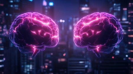 Glowing brain pathways illustrate the power of cognitive therapy Vibrant visuals showcase effective education and behavioral interventions, depicting interconnected neural networks These stunning images explore the science of cognitive therapy, symbolizing transformation and the journey to improved mental wellness and cognitive enhancement AI Generativeの素材