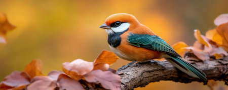 This vibrant bird, perched on a branch, embodies freedom, wellness, and nature's beauty Its colorful plumage inspires joy and mindfulness Ready to take flight, it symbolizes positive thinking and a free spirit Embrace this reminder of life's serenity and find inspiration in the moment AI Generativeの素材