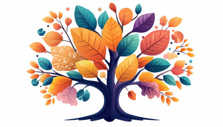 Visualize task management with a vibrant productivity tree! Each colorful leaf represents a task, transforming your to-do list into an inspiring, artistic organizational chart Boost efficiency and stay motivated as you watch your goals blossom This unique concept enhances productivity through a visually engaging experience AI Generativeの素材