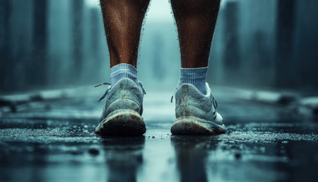 Ignite your transformation with this intense workout designed to build both physical and mental fortitude Visualize your determined journey, take that crucial first step, and embrace the challenge Push your limits in every session, starting now to achieve your best self and never stopping AI Generativeの素材