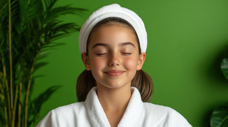 This Mother's Day, picture a relaxing at-home spa day crafted by the children Homemade pampering and thoughtful care create a serene moment of appreciation This sweet gesture transforms an ordinary day into an extraordinary celebration of motherhood and family bonding within the comfort of home, leaving cherished memories AI Generativeの素材