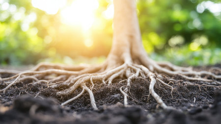 Explore your family's legacy with art depicting intertwined roots, symbolizing shared history and connections This visual metaphor highlights the strength and resilience of familial bonds, showcasing the power of genealogy Perfect for family history enthusiasts, this piece transcends time and culture, celebrating life's interconnectedness AI Generativeの素材