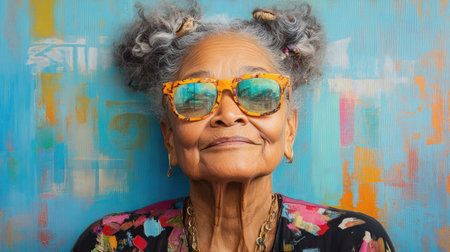 This vibrant community mural explores life, capturing stories and memories in a visual celebration of remembrance Individual narratives intertwine on a shared canvas, unfolding a tapestry of experiences that connect generations It's a painted narrative of community love, reflecting life's milestones AI Generativeの素材