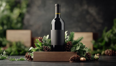 Find the ideal Valentine's gift: an artistic wine bottle with a custom label, blending luxury and personal expression Its unique design and premium craftsmanship make it perfect for romantic celebrations This bespoke gift adds a personalized touch, creating a lasting impression and expressing affection through art and sentiment AI Generativeの素材