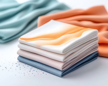 Elevate your reading with handcrafted bookmarks Each unique piece features watercolor splashes, elegant calligraphy, and soft gradients on textured paper Perfect for book lovers and creative souls, these artistic paper gifts showcase sophisticated color schemes and subtle brushstrokes Discover beauty in every page AI Generativeの素材