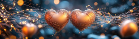 Unveil the charm of handmade string art, featuring romantic love symbols Intricate designs of initials or hearts, perfect for gifts, decor, or Valentine's Day Each carefully crafted piece adds a personal touch, celebrating affection with unique art Find your perfect wall art or small gift today AI Generativeの素材