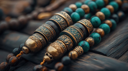 Elevate your style with unique handmade jewelry Discover elegant necklaces and bracelets featuring beads, metal, and natural stones Each meticulously crafted piece showcases artisanal techniques, blending earthy elements with intricate metalwork Find your perfect statement accessory and express your individual style AI Generativeの素材