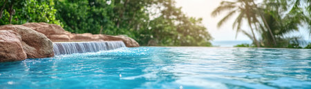 Escape to romance with a private infinity pool and ocean views This tranquil haven, nestled in lush greenery, offers immersive nature and calming sea sounds Enjoy luxury, breathtaking vistas, and unforgettable memories Perfect for honeymoons or serene vacations AI Generativeの素材