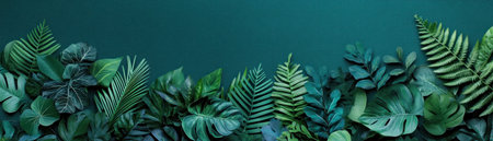 Immerse yourself in a serene world of minimalistic green shapes Gradient tones create depth within this abstract, naturalistic scene of various leaf types Shades of green and teal showcase vitality and eco-modern design, highlighting the beauty of eco-conscious artistry A minimal style design with maximum impact AI Generativeの素材