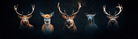 Discover enchanting Irish artistry with Celtic-style deer, where intricate nature-inspired patterns meet a naturalistic palette This captivating piece showcases the beauty of Irish wildlife and Celtic design Perfect for nature lovers, enhancing artistic visions with elegant, traditional representations AI Generativeの素材