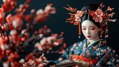 Immerse yourself in spring's vibrancy with stunning floral arrangements, captivating music, and cheerful costumes Celebrate cultural events amidst blooming cherry blossoms, a perfect blend of art and tradition Explore seasonal festivities and bright heritage, a stunning display of spring's cultural expression AI Generativeの素材