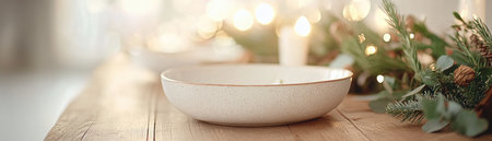 Immerse yourself in a joyful Christian holiday scene This image portrays a festive table, hinting at a grand feast and bathed in warm light It captures the essence of faith, togetherness, and celebration during this sacred time Feel the peace and holiday spirit in this depiction of the season's true AI Generativeの素材