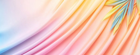 Immerse yourself in the gentle harmony of subtle pastel shades This image features a refined pastel gradient, blending softly for a minimalist aesthetic The delicate flow of colors, with smooth textures and beautiful gradients, creates a perfect backdrop, design element, or soft touch to any project AI Generativeの素材