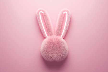 A sleek, modern bunny ear icon, perfect for contemporary fashion brands Its minimalist design, soft pastels, and playful yet sophisticated aesthetic make it ideal for logos, prints, and branding This versatile symbol offers a unique, eye-catching visual identity to elevate any product AI Generativeの素材