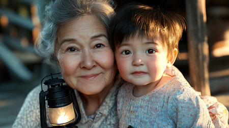 Delve into a mother's scrapbook, a visual tapestry of her family's journey Experience the warmth of generational bonds and treasured memories preserved in timeless photographs This poignant collection showcases love, values, and the enduring power of family ties through a cherished memory-keeping tradition A beautiful testament to a loved family AI Generativeの素材