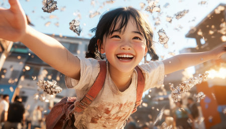 Experience the warmth of family with these images of an Asian family's playful moments The mother's loving presence anchors scenes of laughter and affection, capturing genuine connection Ideal for lifestyle and cultural content, these pictures celebrate shared experiences and the enduring bonds that tie families together Bring heartfelt emotion to AI Generativeの素材