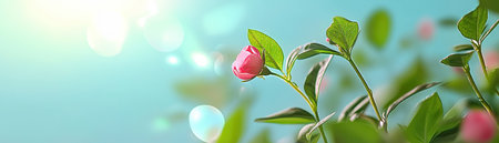 Immerse yourself in a serene wildflower meadow bathed in gentle sunlight This image captures spring's essence with blooming flowers, soft bokeh, and vibrant colors Intricate petals scatter across lush greenery, creating a peaceful atmosphere perfect for wallpapers, backgrounds, and creative projects Download now and experience nature's beauty AI Generativeの素材