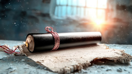 A glowing diploma against a starry sky symbolizes achieved dreams and prestigious recognition This image captures the essence of accomplishment, highlighting the journey to success and a bright future It's perfect for celebrating milestones, academic excellence, and the power of potential A visual representation of hard work and aspiration AI Generativeの素材