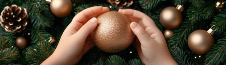 A family lovingly decorates their Christmas tree, each ornament a testament to their shared joy and affection The scene radiates warmth and togetherness, capturing the magic of the season and the enduring power of family bonds These cherished moments, preserved in time, will be treasured for years to come AI Generativeの素材