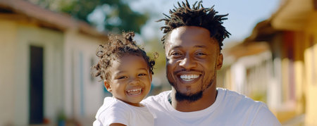 A father's unwavering support shines as his child delivers their first public speech The heartwarming image captures pride, encouragement, and their unbreakable bond It symbolizes love, guidance, and the strength of family, perfectly portraying the emotional connection defining fatherhood A testament to unconditional love AI Generativeの素材