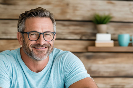 Celebrate Father's Day with vibrant decorations, handmade cards, and joyful celebrations! A festive setup perfect for family gatherings or intimate moments, this image captures a happy father surrounded by love and heartwarming details Bright colors and personalized touches create a cheerful atmosphere, making Dad's day extra special AI Generativeの素材