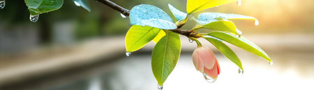 Uncover a biodiverse paradise untouched by humanity Explore vibrant, pristine ecosystems teeming with rare and exotic species Witness breathtaking natural artistry, showcasing nature's resilience and the wonders of biodiversity Discover an ecological sanctuary, a testament to conservation's power AI Generativeの素材